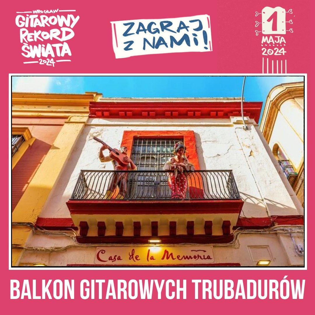 BALKON GITAROWYCH TRUBADURÓW na Gitarowym Rekordzie Świata 2024 we Wrocławiu! post thumbnail image