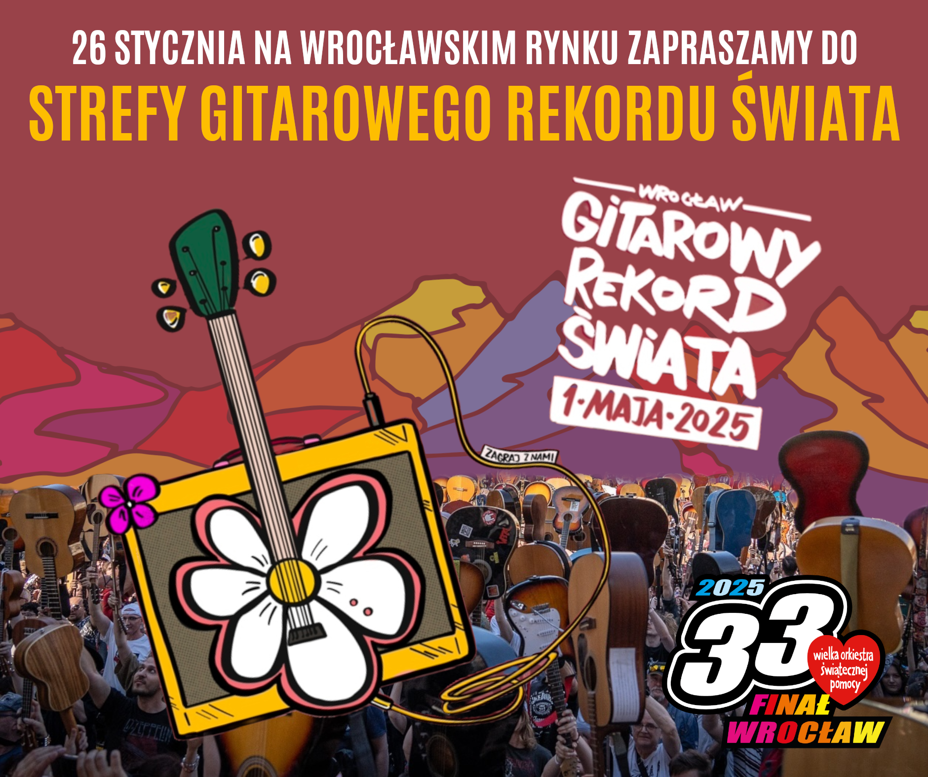 STREFA GITAROWEGO REKORDU ŚWIATA NA FINALE WOŚP! post thumbnail image