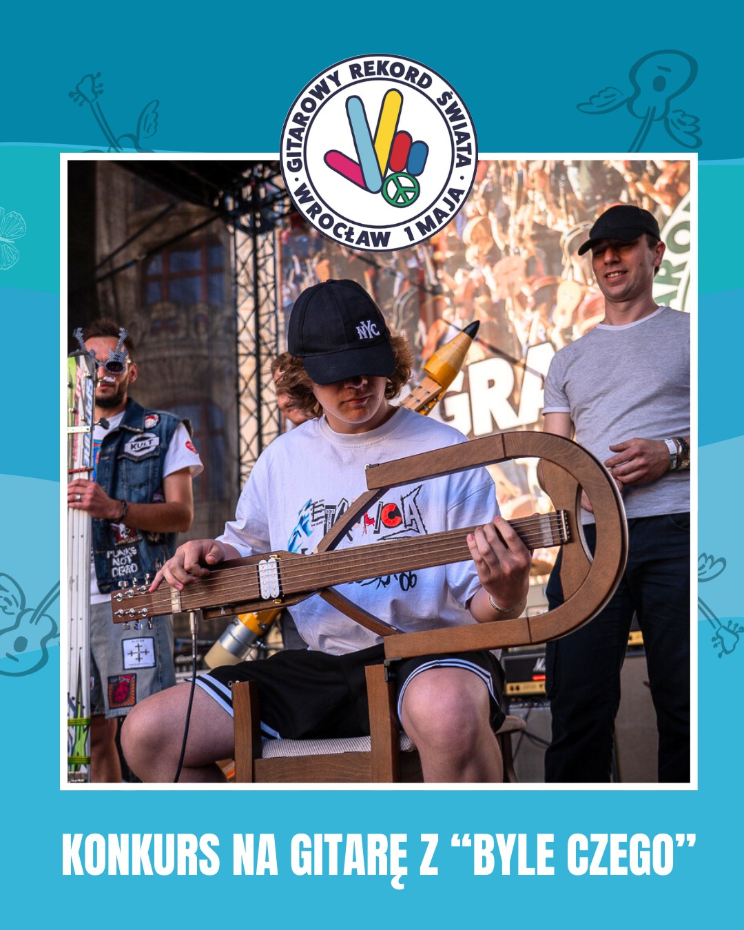 KONKURS NA GITARĘ Z „BYLE CZEGO” na Gitarowym Rekordzie Świata we Wrocławiu! post thumbnail image
