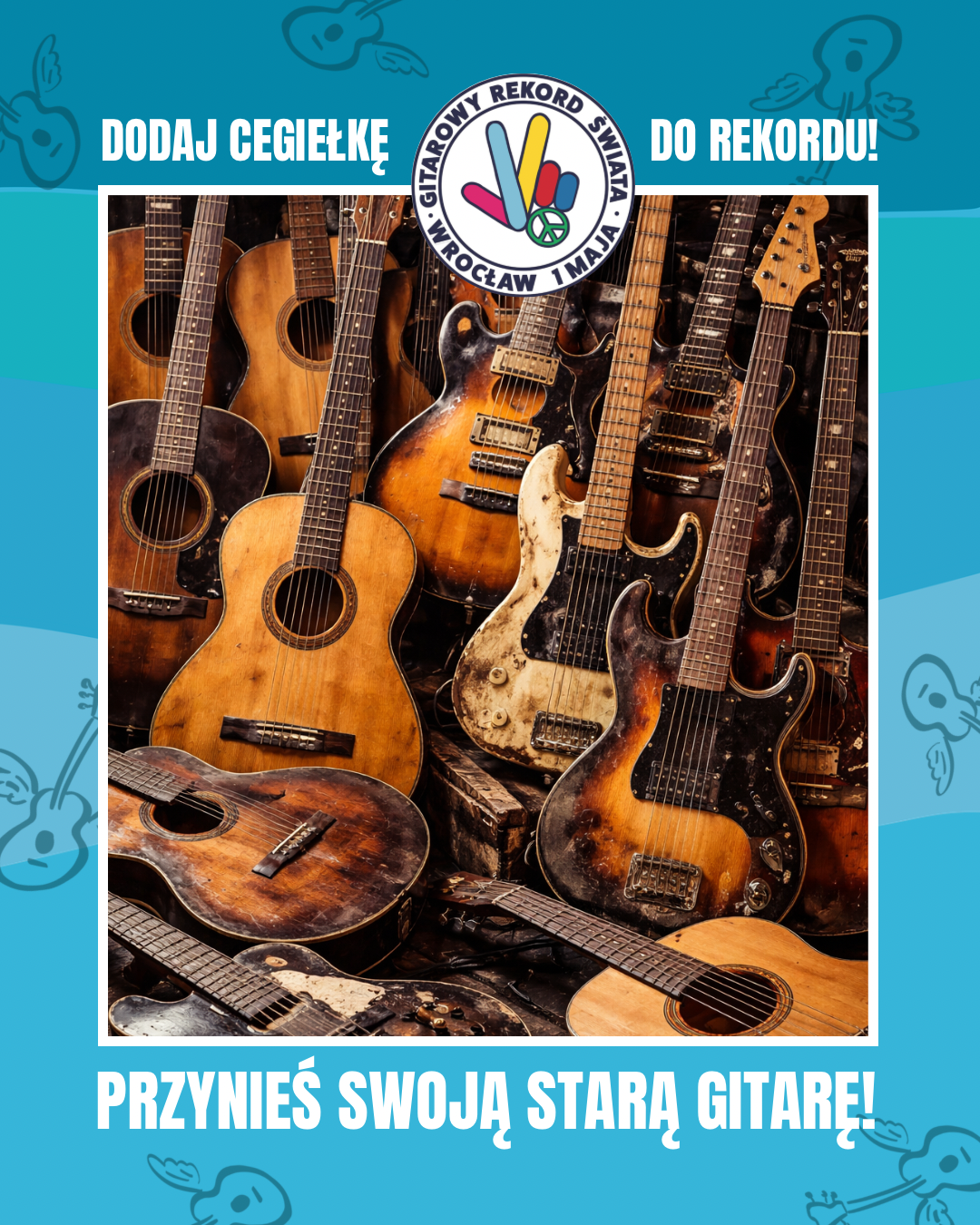 Przynieś swoją starą gitarę! Dodaj cegiełkę do Rekordu! post thumbnail image